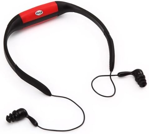 KKGUD KK-ELECTRONICS NEW 4GB Waterproof MP3 Player With FM Radio for Swimming Surfing SPA IPX8- Red