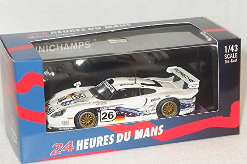Porsche 911 GT1 Le Mans 1997 Minichamps miniature vitrine salon
