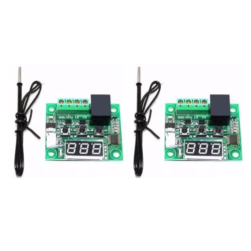 Termostatos digitales de 12 V para aire acondicionado con control preciso de temperatura y pantalla LED retroiluminada