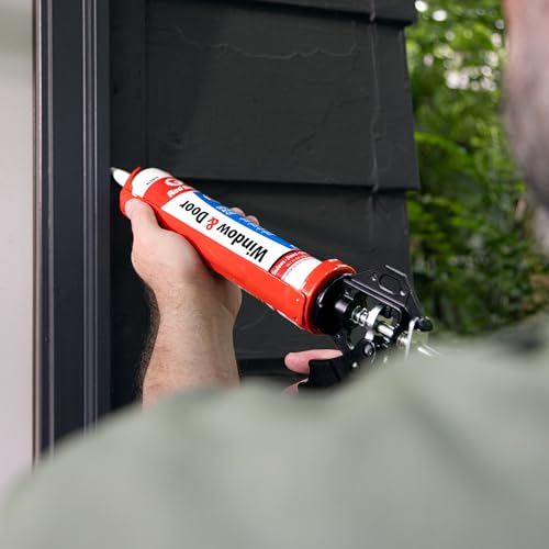 image for Red Devil 0876 Window & Door Silicon Acrylic Clear Caulk, Waterproof, 