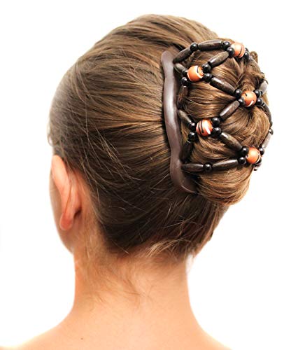 Fancy Combs Hair Bun Magic Clip, Thick Hair Accessories with Interlocking System