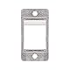 Goobay 79883 Keystone Port zum Einbau in Geräte & Gehäuse / Keystone Modul mit 19,2 x 14,9 mm / Snap-In-System / Keystone Halterung / Metall