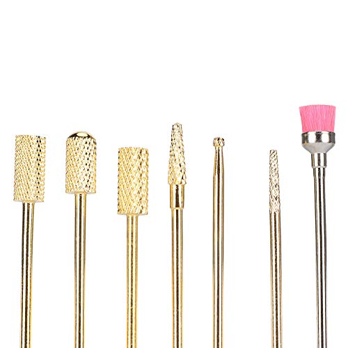 Set de 7 piezas de fresas para uñas de tungsteno miniatura 6