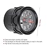 Car Turbo Boost Gauge, Akozon 52mm / 2inch 7 Colors ABS LED Turbo Boost Meter Car Modification Instrument Set Automotive Replacement #3