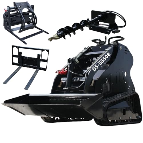 DigSwift Standing-on Crawler Mini Skid Steer Grapple