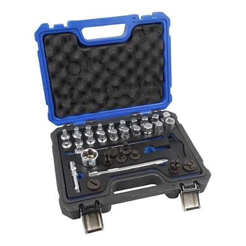 Us Pro Tools 33Pc 3/8" Dr Master Oil Drain Plug Key Set 6245