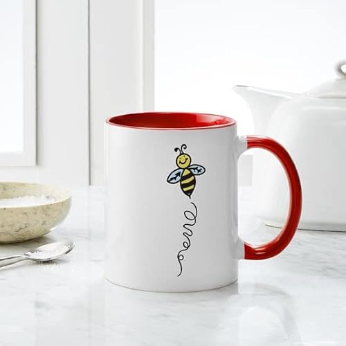 Cafepress Yellow Bee Mug Ceramic Coffee Mug, Tea Cup 11 Oz #TOP3