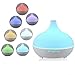 Price comparison product image Sensky SK554 Aroma Diffuser 300ml Essential Oil Diffuser Electric Ultrasonic Humidifier Aromatherapy Cool Mist Humidifiers Color Changing Air Purifier White