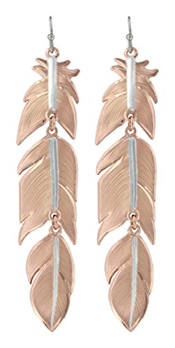 Montana Silversmiths Long Plume Feathers Dangle Earring Set (Sunlit Plume)