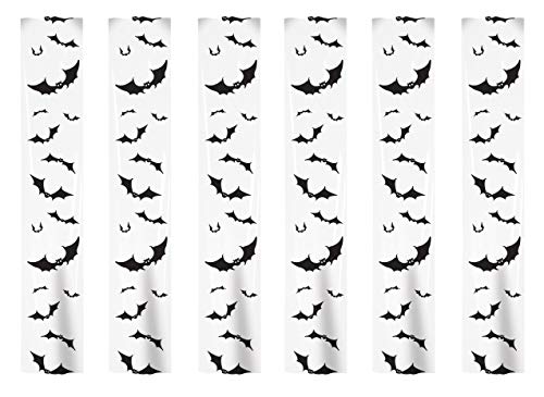 Panneaux d'Halloween Beistle décorations à suspendre en plastique transparent noir 6 pièces