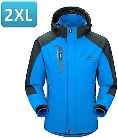Amazon 151 マウンテンパーカー アウトドア ジャケット ウィンドシェルジャケット 登山服 アウター メンズ レディース2xlサイズ 青 ブルー アウトドア アウトドアジャケット 通販