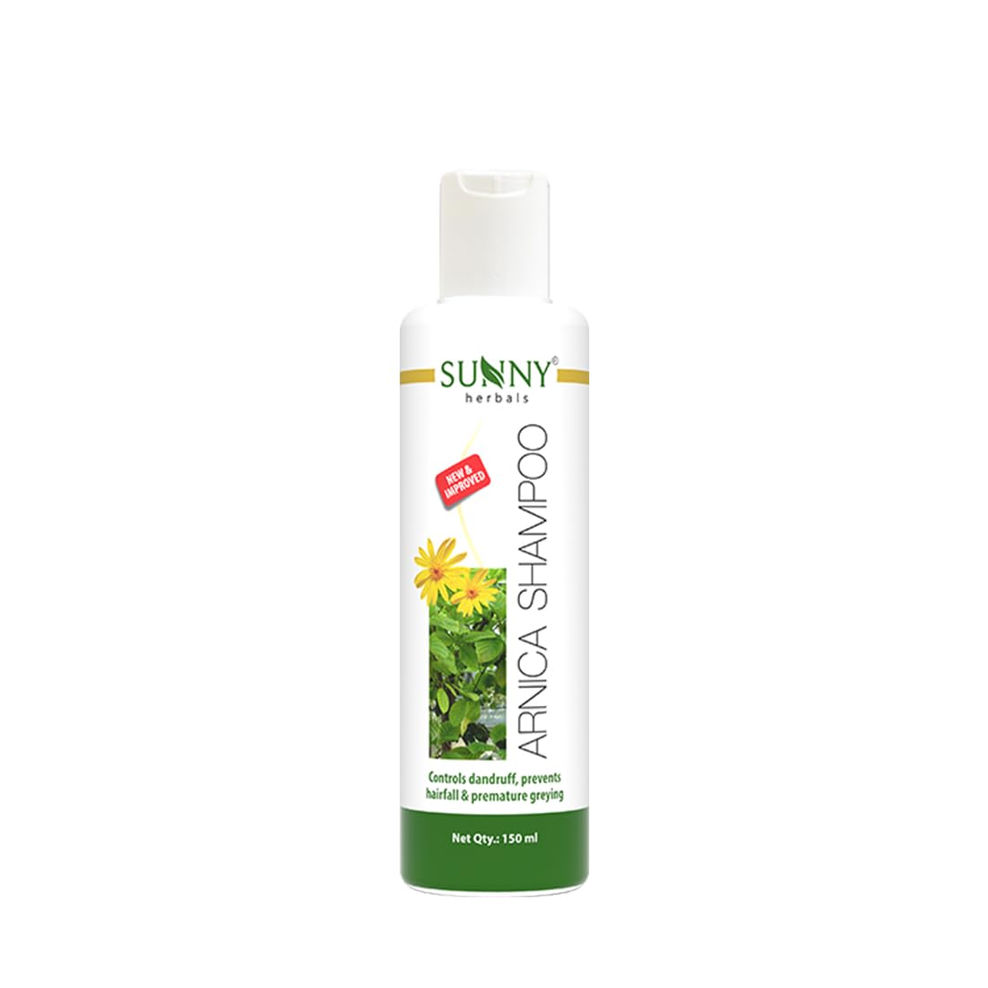 Sunny New & Improved pH Balanced Arnica Shampoo For Soft, Lustrous & Healthy Hair | Cantharis Imparts Cool & Healthy Scalp | Brings Back Moisture & Shine, gives Fragrant hair, 150 ml