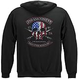 Erazor Bits 2nd Amendment Brotherhood Biker Skull and Flag Jacket | 100% Cotton Patriotic Hoodie | American Apparel (X-Large) ADD-RN2411SWXL