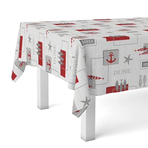 Martina Home Sea Nappe en Toile Cirée Rouge 100 x 140 cm
