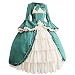 Writtian Karneval Fasching Damen Mittelalterliche Kleid mit Trompetenärmel Mittelalter Party Kostüm Cosplay Gothic Retro Kleid Party Kostüm Viktorianischen Königin Kleider Kleidung Partykleider