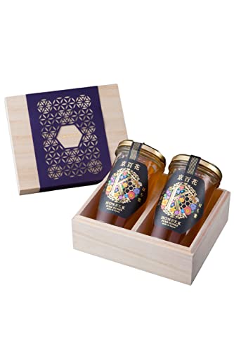 HONEY.K 京百花 500g 純粋はちみつ 国産 非加熱 雑誌「CLasism」に掲載 京都産 無添加 百花蜜 木箱付き