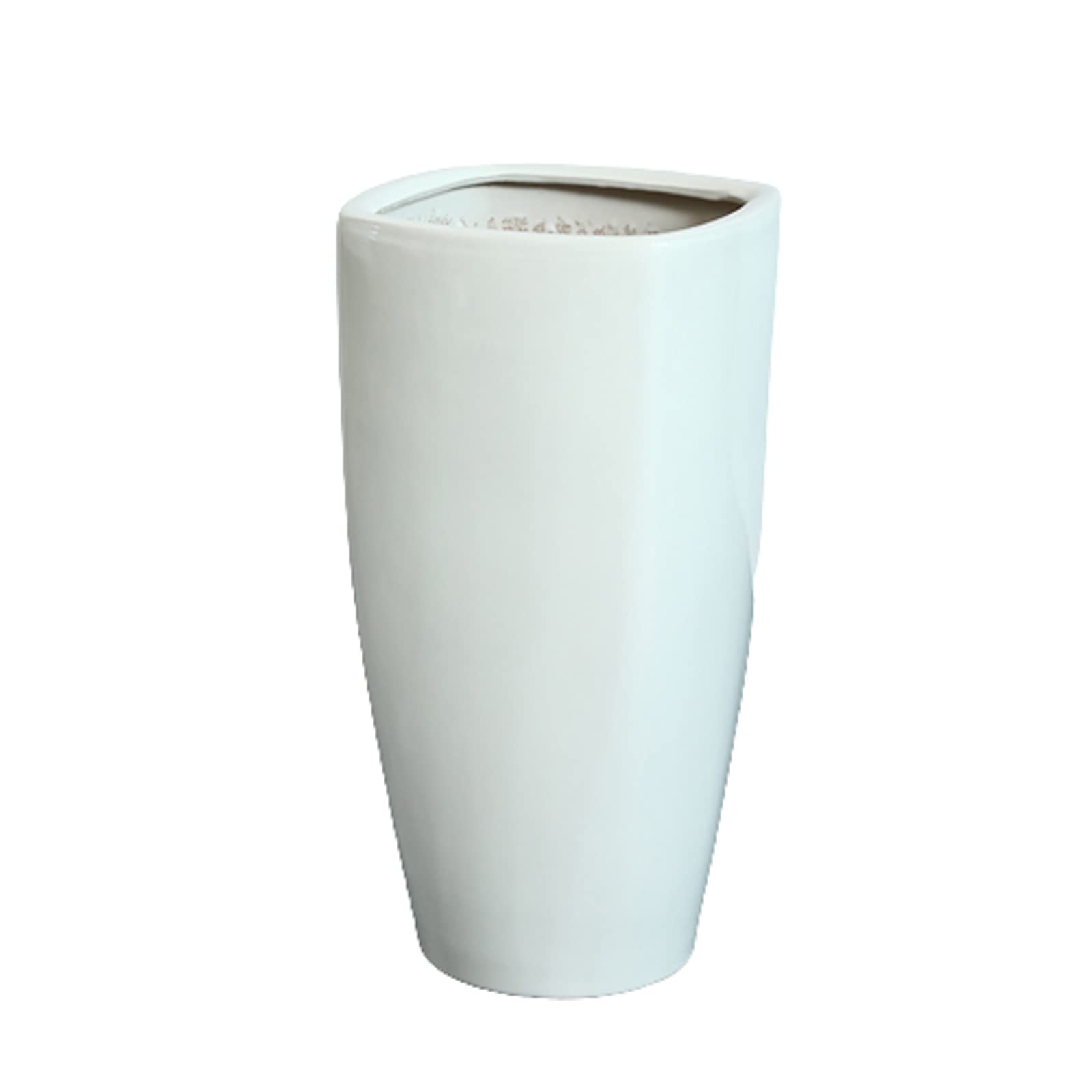 Vasi da Giardino Vasi per fioriere in Ceramica con Fori di drenaggio, Grande Vaso per Piante per Interni, Esterni, Ufficio, casa, Giardino, Cucina (Bianco)
