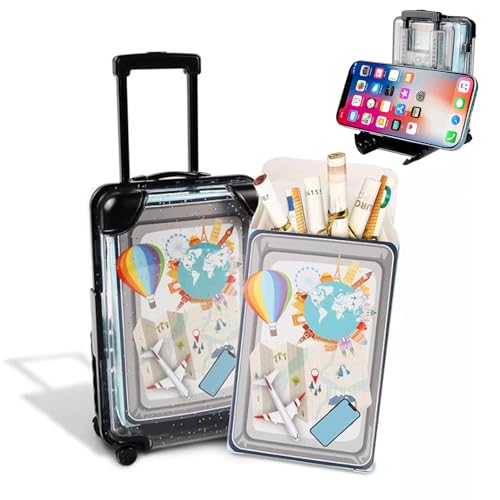 Mini valigetta da viaggio, tesoro per le vacanze di viaggio, regalo mini valigia, confezione regalo per soldi matrimonio, custodia con manico per cellulare, dimensioni: [12,5 x 8 x 4,5 cm]