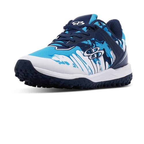 Boombah Viper Men's Turf Graffiti Drip Navy/Columbia Blue/White/Navy - Size 7