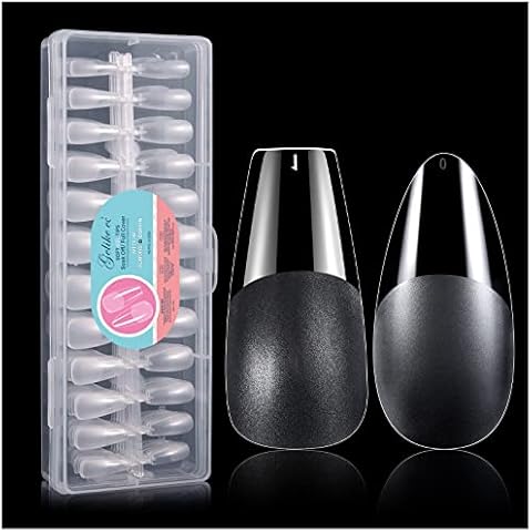 Gelike EC 240pcs Soft Nail Tips Medium Coffin Medium Almond Cover