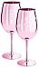 2 x Moet & Chandon Champagnerglas Rose (Limited Edition) Ibiza Imperial Glas Rosa Champagner-Glas Rosé Gläser + Untersetzer (2 Stück)