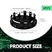 Dogary 4 PCS Car Wheel Hub Center Cap, Snap-in Tight Fit Wheel Center Hub Cap Cover, Scratch-Resistant Waterproof Rim Exterior Accessories, Universal for Most Vehicles, Trucks, SUVs (Black)