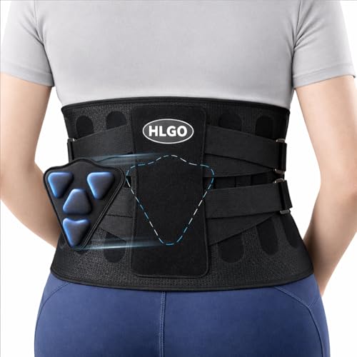 Ceinture lombaire confortable avec coussin dorsal réglable pour maux de dos homme