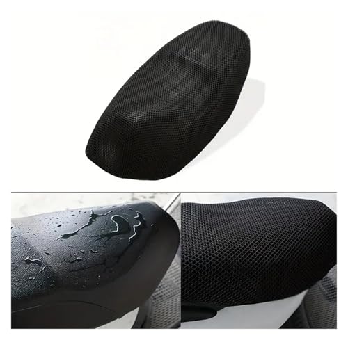 Funda asiento moto de malla transpirable antideslizante negra 7