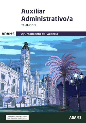 Portada de Temario 1. Auxiliar Administrativo/a Ayuntamiento de Valencia