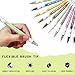 Wormhole Tattoo 10PCS Temporary Tattoo Markers Skin-Friendly, Dual-End, Tattoo Stencils for Body and Face, Easy to Use Art Markers Kit for Creative One - Vibrant/Multicolor/Assorted Inks