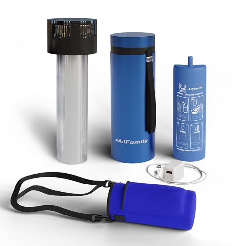 Image of 4ALLFAMILY Voyager AUTO Shut Off USB TSA Medication Cooler Travel Case Keeps Fridge Temp 2C to 8C + Biogel Ice Pack |Perfect Medical Cooler Diabetes Insulin Eye Drop Arthritis (Blue)
