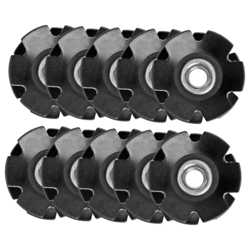 OFFIGAM 10個 無牙 通用前叉合吊芯 マウンテンバイク用リジットフロントフォーク補強アクセサリー 耐久軽量設計 接続