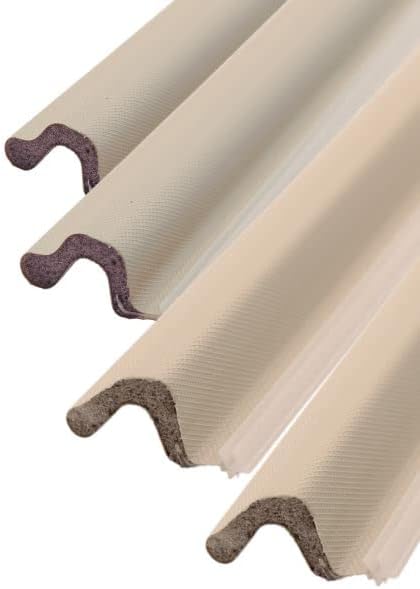 Q-Lon 81 Inch Replacement Compression Kerf Weather Stripping for a Complete Double Door (Medium Reach, Brown)