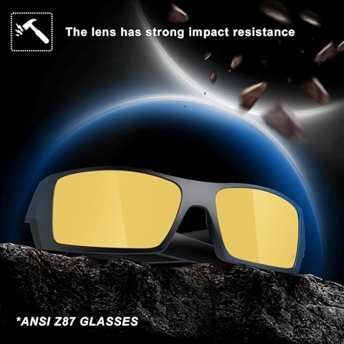Image of WISTON Z87 Sunglasses Wrap Around Sunglasses for Men Rectangular Safety Glasses UV400 for Sport Working 8231