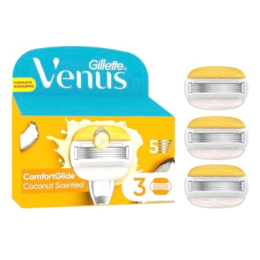 Gillette Venus Comfortglide LAMETTE DONNA RICAMBIO per RASOIO DONNA Cocco Plus Olaz, LAMETTE (da 5 Lame), per una Rasatura Liscia e Profonda, Skin Cushion con Idratante Olaz, idea regalo