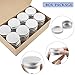 TUZAZO 24Pack 2 Oz Aluminum Tin Cans with Screw Lid and Labels, Refillable Travel Sized Cosmetic Containers Small Tins for Salves, Lotion Bars, Beard Balms, Candles
