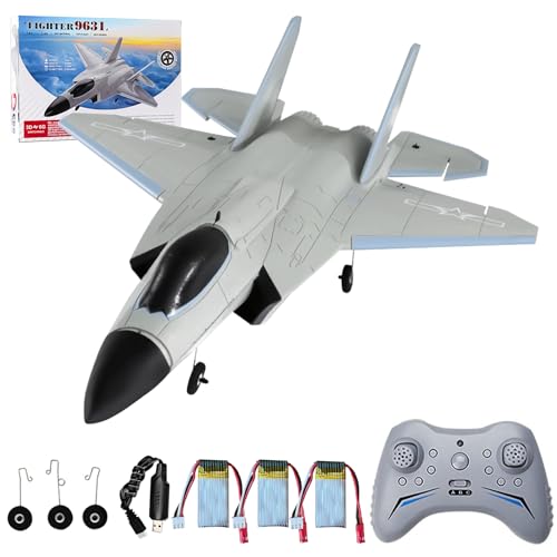 Image of FX9631 RC Plane, 2.4GHz 4CH Brushless Remote Control Airplane 3D 6G Mode Built in Six Axis Gyroscope Aerobatics Culvert Plane, Simulated Stealth Fighter Toy Gift for Teens Adults
