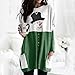 WLPTION Camisetas de Manga Larga para Mujer, túnica Estampada navideña, Sudadera de...