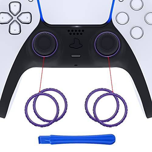 eXtremeRate Purple Replacement Accessories for PS5 Controller, Custom Accent Rings for PS5 Controller - Controller NOT Included by eXtremeRate - Used condition - US$8.99