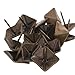 Amanaote Metal 0.75" Square Cone Antique Brass Pointed Head Nail Hardware Upholstery Clavos Decorative Nails Tacks Garage(Pack Of 30)
