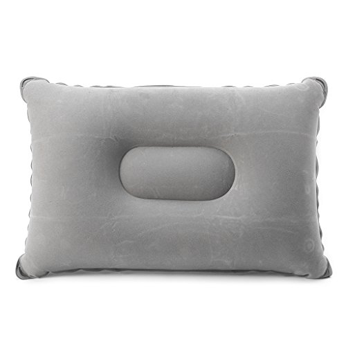 Yuuups Folding Flocking Air Inflatable Pillow Camping Travel Airplane Sleep Cushion Pad …