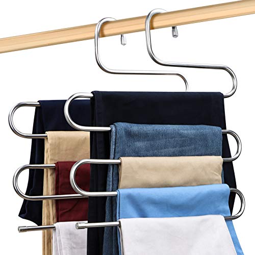 Cintre pantalon gain de place multi-usage pour cravate et robes - 2