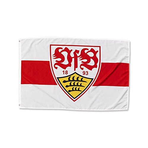 Preisvergleich Produktbild VfB Stuttgart Hissfahne Wappen 200x120 cm Querformat