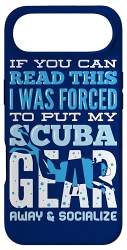 Scuba Gear Away Socialize Funny Scuba Diving �X�}�z�P�[�X iPhone Air �p