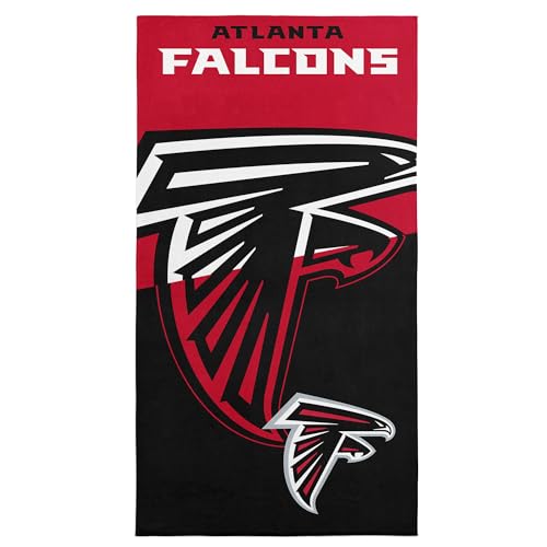 Image of Northwest NFL Atlanta Falcons Microfiber Beach Towel, 30 x 60 Inches - Quick Dry, Sand Resistant, Lightweight, Highly Absorbent, Incisor Design