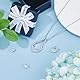 Hobbspring Ring-Halter Halskette Platin Geometrische Charm Halskette Vintage Doppelter Tropfen Anhänger Edelstahl Hochzeits Halsketten Für Frauen Und Damen Mit Geschenkbox