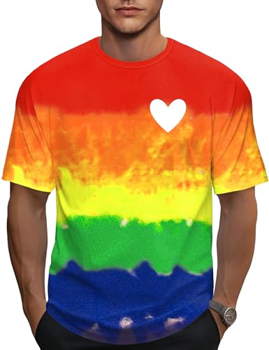 Image of Ithalt Pride Tank Top for Women LGBT Rainbow Flag Shirt Love Heart Graphic Tee Lesbian Gay Pride Sleeveless Vest