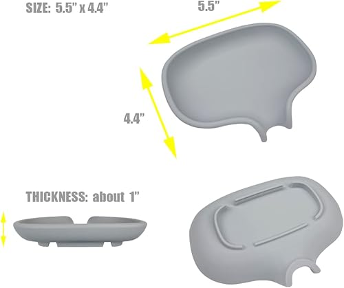 Miniatura 2 de Jabonera de silicona de 3 piezas, soporte para esponja, fregadero de cocina, baño, ducha, bandeja de jabón autodrenante, dispensador organizador de