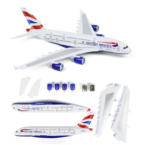 MODELLO DA ESPOSIZIONE DA TAVOLO: Progettato per l'esposizione in volo, questo modello di aereo è dotato di un robusto supporto e di aste di supporto in metallo nascoste, che garantiscono una presentazione stabile e ordinata su scrivanie o scaffali.