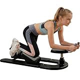 Spine Twist and Stretch Trainer,Adjustable Back Stretcher Machine,Detachable Waist Workout Equipment for Lower Back Pain Relief,Spine Decompression,Leg Stretching & Core Activation Black